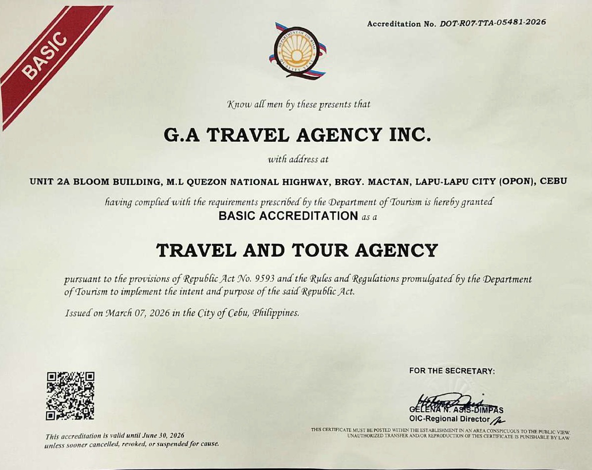 DOT Accreditation Certificate